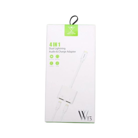 محول صوت وشحن مزدوج من نوع لايتنينج (Lightning) ماركة Sweetgifts محول صوت وشحن مزدوج من نوع لايتنينج (Lightning) ماركة Sweetgifts