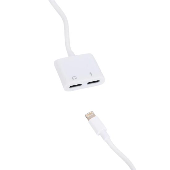 محول صوت وشحن مزدوج من نوع لايتنينج (Lightning) ماركة Sweetgifts محول صوت وشحن مزدوج من نوع لايتنينج (Lightning) ماركة Sweetgifts