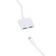 محول صوت وشحن مزدوج من نوع لايتنينج (Lightning) ماركة Sweetgifts محول صوت وشحن مزدوج من نوع لايتنينج (Lightning) ماركة Sweetgifts