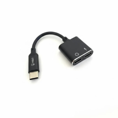 محول من منفذ Type-C إلى منفذين Type-C مزدوجة الاصلي شركه VOLT