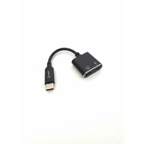 محول من منفذ Type-C إلى منفذين Type-C مزدوجة الاصلي شركه VOLT