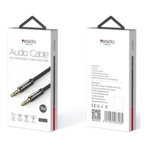 يسيدو كيبل طرفين AUX بطول 1 متر اسود