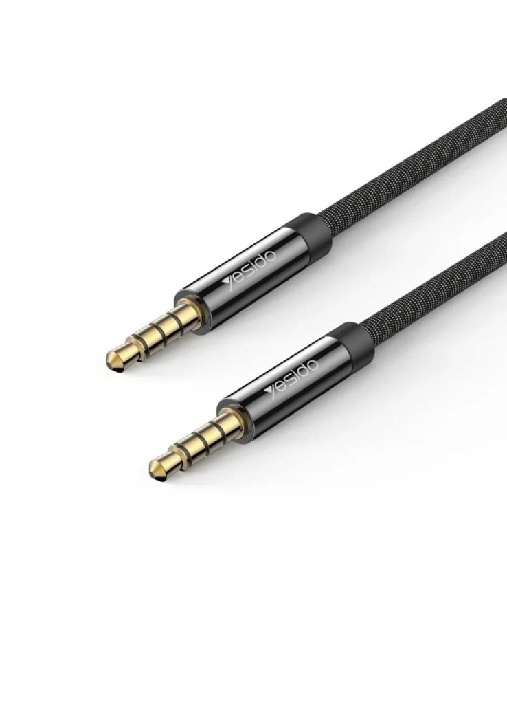 يسيدو كيبل طرفين AUX بطول 1 متر اسود يسيدو كيبل طرفين AUX بطول 1 متر اسود