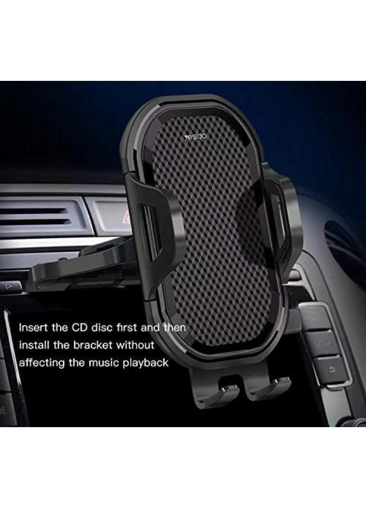 حامل سيارة من يسيدو بفتحة سي دي ومشبك لفتحة المكيف