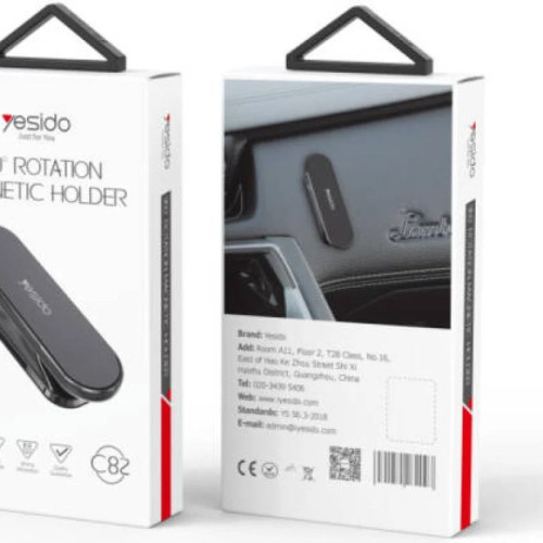حامل مغناطيسي للجوال و قابله لدوران 360 درجة yesido c82