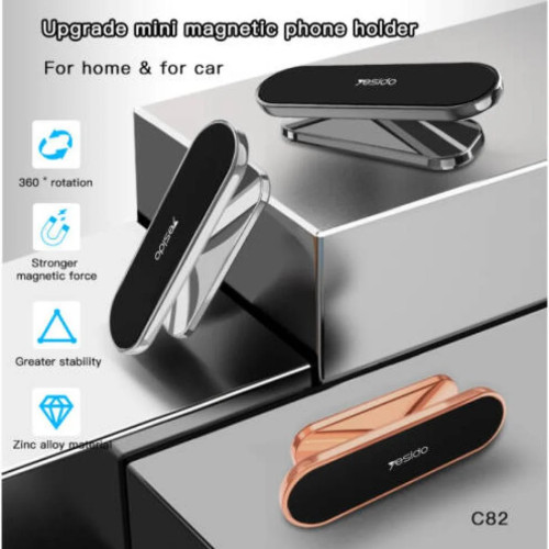 حامل مغناطيسي للجوال و قابله لدوران 360 درجة yesido c82