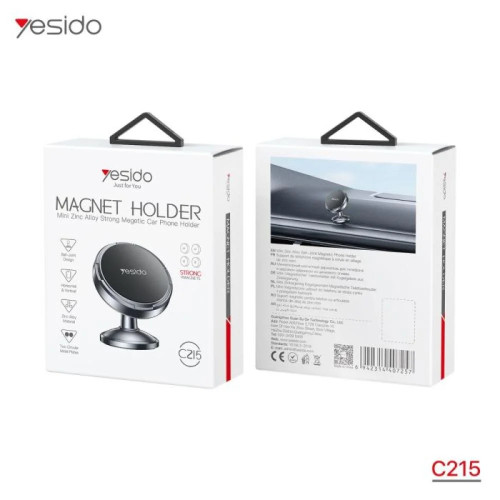 يسيدو ستانج جوال للسيارة هاتف مغناطيسي صغير ودوران 360 درجة - C215 يسيدو ستانج جوال للسيارة هاتف مغناطيسي صغير ودوران 360 درجة - C215