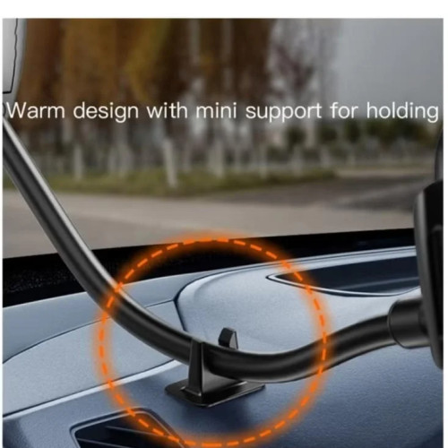 حامل الهاتف بملصق شفط زجاج السيارة Yesido C108 بزاوية دوران 360 درجة (أسود)