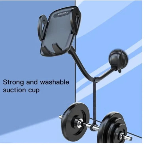 حامل الهاتف بملصق شفط زجاج السيارة Yesido C108 بزاوية دوران 360 درجة (أسود) حامل الهاتف بملصق شفط زجاج السيارة Yesido C108 بزاوية دوران 360 درجة (أسود)