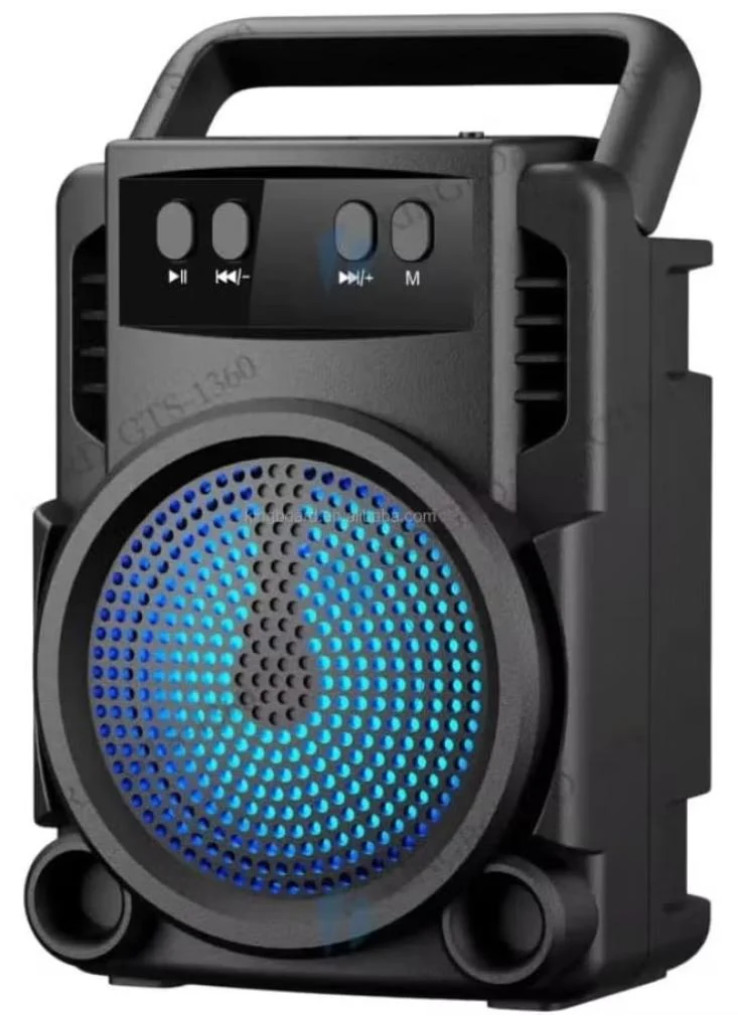 مكبر صوت بلوتوث لاسلكي محمول GTS-1360 يدعم USB وبطاقة Micro SD