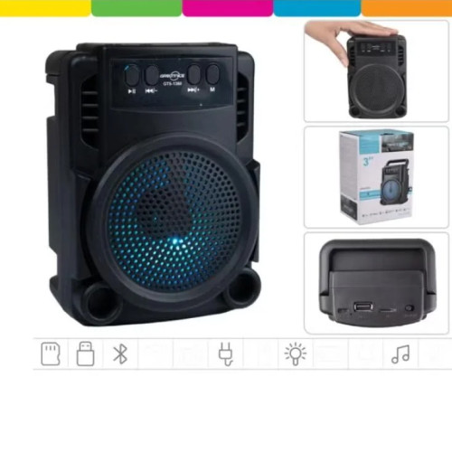 مكبر صوت بلوتوث لاسلكي محمول GTS-1360 يدعم USB وبطاقة Micro SD