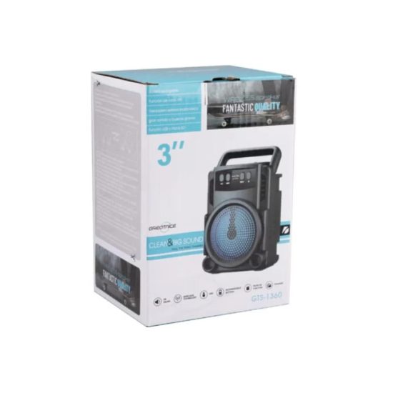 مكبر صوت بلوتوث لاسلكي محمول GTS-1360 يدعم USB وبطاقة Micro SD مكبر صوت بلوتوث لاسلكي محمول GTS-1360 يدعم USB وبطاقة Micro SD
