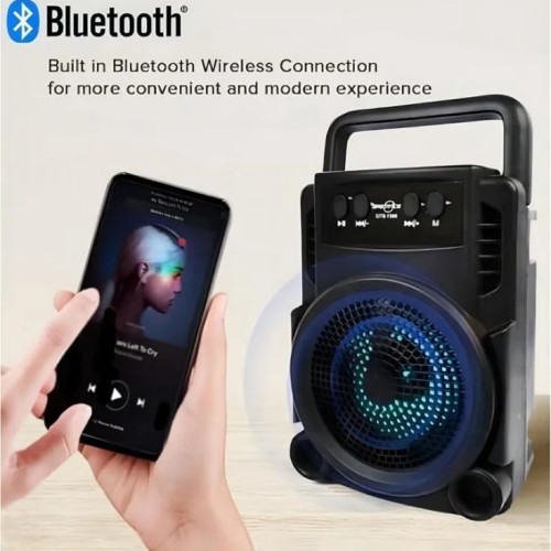 مكبر صوت بلوتوث لاسلكي محمول GTS-1360 يدعم USB وبطاقة Micro SD