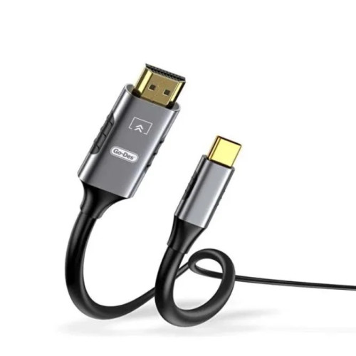 Go-Des كابل GD-HM813 من تايب سي إلى HDTV يدعم دقة 4K بمعدل 30 هرتز بطول 1.8 متر Go-Des كابل GD-HM813 من تايب سي إلى HDTV يدعم دقة 4K بمعدل 30 هرتز بطول 1.8 متر