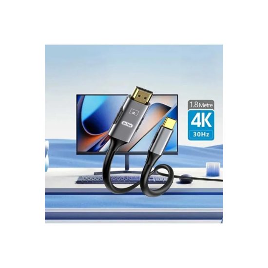 Go-Des كابل GD-HM813 من تايب سي إلى HDTV يدعم دقة 4K بمعدل 30 هرتز بطول 1.8 متر