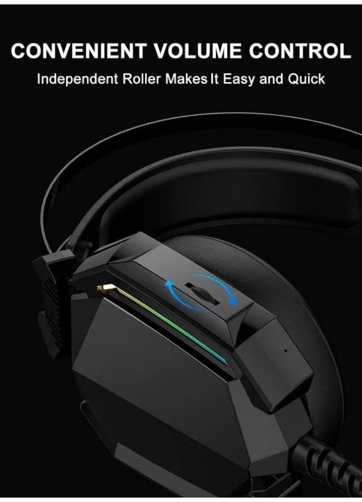 سماعة ألعاب CHAPPELINE A32 بتقنية البلوتوث، بطارية تدوم 50 ساعة مع شحن سريع، وإضاءة LED رائعة لسويتش، كمبيوتر محمول، موبايل، ماك، تردد 20 هرتز - الأسود