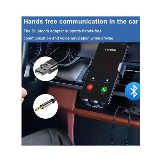 محول شابيلين UX02 اللاسلكي USB للسيارة مستقبل بلوتوث 3.5 مم - أسود محول شابيلين UX02 اللاسلكي USB للسيارة مستقبل بلوتوث 3.5 مم - أسود