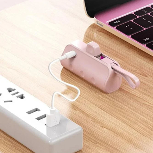 Denx شاحن باور بانك صغير مع منافذ متعددة يدعم الشحن السريع لون اسود | 5000 مللي أمبير | DX412 Denx شاحن باور بانك صغير مع منافذ متعددة يدعم الشحن السريع لون اسود | 5000 مللي أمبير | DX412