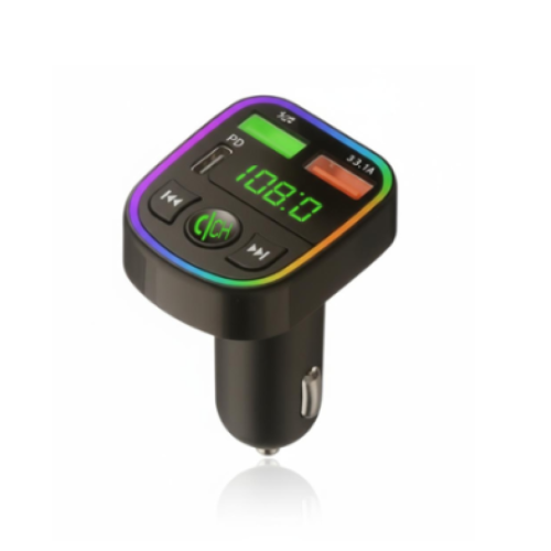 مشغل MP3 للسيارة  powermax ناقل FM لاسلكي مع بطاقة TF وشاحن USB