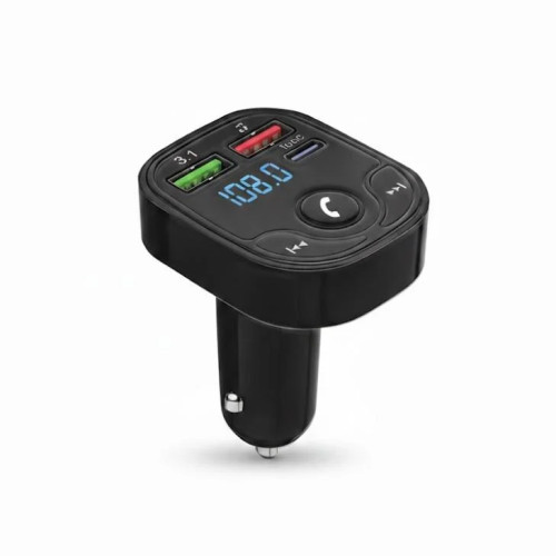 مشغل MP3 للسيارة POWERMAX MX109 - بلوتوث مع شاحن سريع 3.1A وإضاءة LED. مشغل MP3 للسيارة POWERMAX MX109 - بلوتوث مع شاحن سريع 3.1A وإضاءة LED.