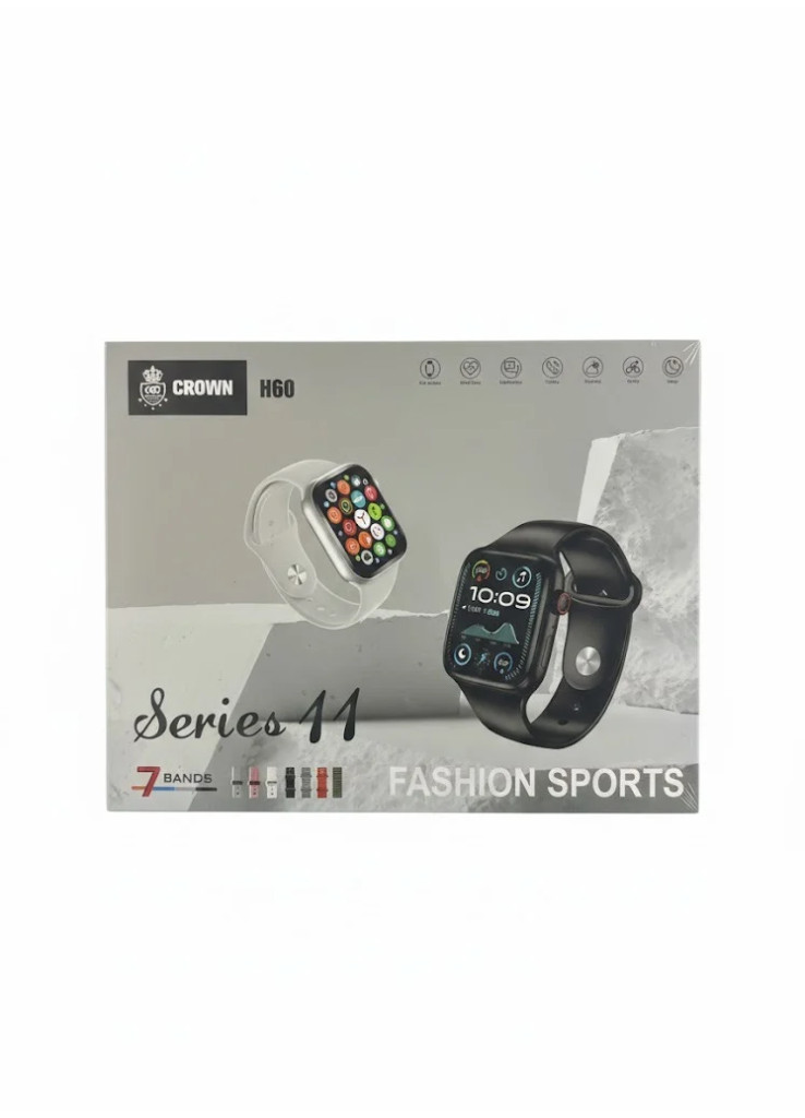 ساعه شبيهت ابل سيريس 11 شاشه كامله H60 ساعه شبيهت ابل سيريس 11 شاشه كامله H60
