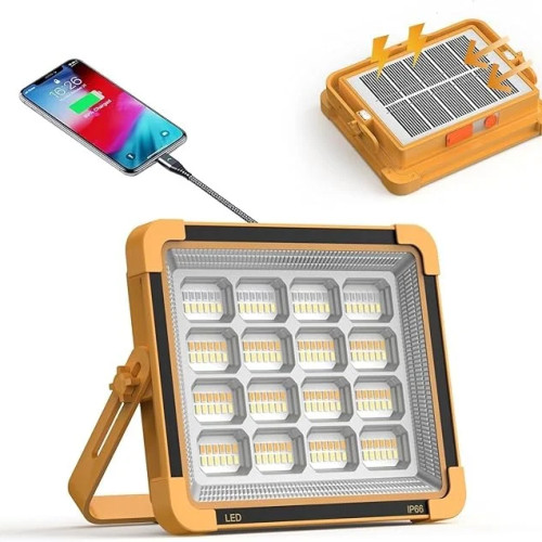 مصباح LED محمول يعمل بالطاقة الشمسية بقدرة 400 واط، مصباح تخييم بـ 5 اوضاع مع منفذ شحن USB، مصباح طوارئ للعمل في الاماكن المغلقة والمفتوحة، مصباح كشاف محمول بتصنيف IP66 لتصليح السيارات والمراب مصباح LED محمول يعمل بالطاقة الشمسية بقدرة 400 واط، مصباح تخييم بـ 5 اوضاع مع منفذ شحن USB، مصباح طوارئ للعمل في الاماكن المغلقة والمفتوحة، مصباح كشاف محمول بتصنيف IP66 لتصليح السيارات والمراب