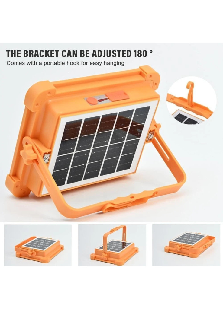 مصباح LED محمول يعمل بالطاقة الشمسية بقدرة 400 واط، مصباح تخييم بـ 5 اوضاع مع منفذ شحن USB، مصباح طوارئ للعمل في الاماكن المغلقة والمفتوحة، مصباح كشاف محمول بتصنيف IP66 لتصليح السيارات والمراب مصباح LED محمول يعمل بالطاقة الشمسية بقدرة 400 واط، مصباح تخييم بـ 5 اوضاع مع منفذ شحن USB، مصباح طوارئ للعمل في الاماكن المغلقة والمفتوحة، مصباح كشاف محمول بتصنيف IP66 لتصليح السيارات والمراب