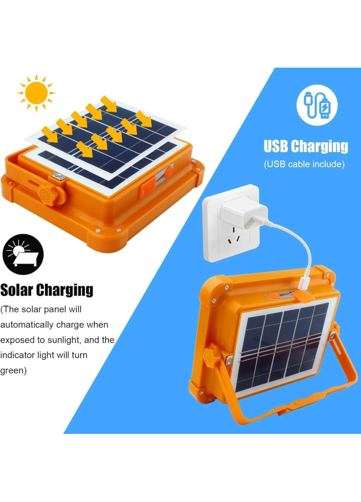مصباح LED محمول يعمل بالطاقة الشمسية بقدرة 400 واط، مصباح تخييم بـ 5 اوضاع مع منفذ شحن USB، مصباح طوارئ للعمل في الاماكن المغلقة والمفتوحة، مصباح كشاف محمول بتصنيف IP66 لتصليح السيارات والمراب مصباح LED محمول يعمل بالطاقة الشمسية بقدرة 400 واط، مصباح تخييم بـ 5 اوضاع مع منفذ شحن USB، مصباح طوارئ للعمل في الاماكن المغلقة والمفتوحة، مصباح كشاف محمول بتصنيف IP66 لتصليح السيارات والمراب