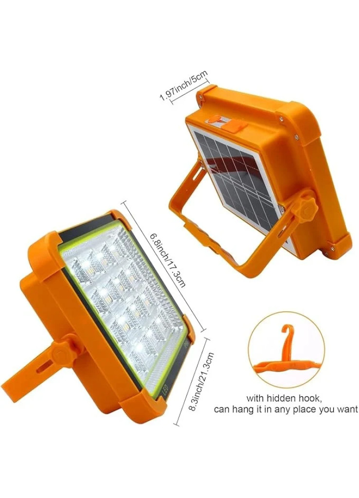 مصباح LED محمول يعمل بالطاقة الشمسية بقدرة 400 واط، مصباح تخييم بـ 5 اوضاع مع منفذ شحن USB، مصباح طوارئ للعمل في الاماكن المغلقة والمفتوحة، مصباح كشاف محمول بتصنيف IP66 لتصليح السيارات والمراب مصباح LED محمول يعمل بالطاقة الشمسية بقدرة 400 واط، مصباح تخييم بـ 5 اوضاع مع منفذ شحن USB، مصباح طوارئ للعمل في الاماكن المغلقة والمفتوحة، مصباح كشاف محمول بتصنيف IP66 لتصليح السيارات والمراب