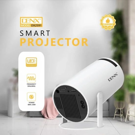 سينما متكاملة بيدك! بروجكتر DENX الذكي DX2591 بنظام أندرويد 11 ودقة FHD سينما متكاملة بيدك! بروجكتر DENX الذكي DX2591 بنظام أندرويد 11 ودقة FHD