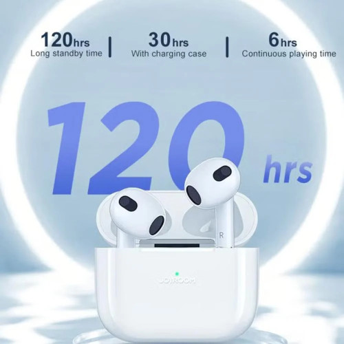 سماعة أذن لاسلكية الاصدار الثالث  JOYROOM JR-T03S Plus بتقنية بلوتوث 5.1 TWS  الإصدار القياسي الاخير