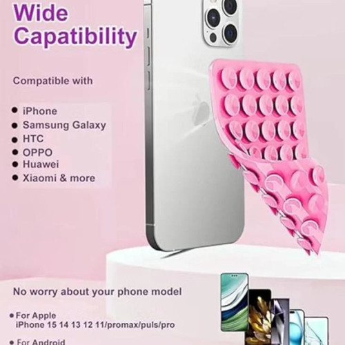 لصقة سيليكون بشفط مزدوج للجوال