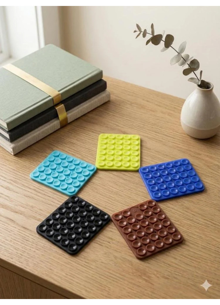 لصقة سيليكون بشفط مزدوج للجوال لصقة سيليكون بشفط مزدوج للجوال