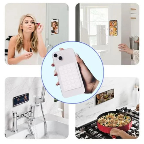 لصقة سيليكون بشفط مزدوج للجوال لصقة سيليكون بشفط مزدوج للجوال