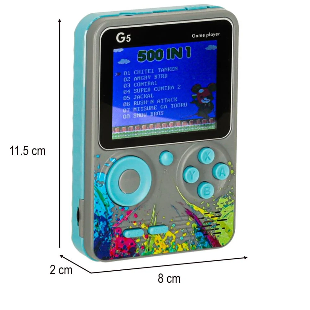 جهاز ألعاب صغير G5 مع 500 لعبة