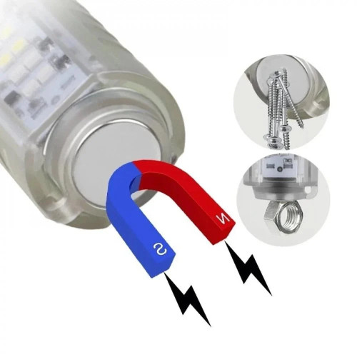 كشاف ليد 520A متعدد الوظائف مزود باضاءة جانبية متعددة الالوان مضاد للماء بمعيار IPX5