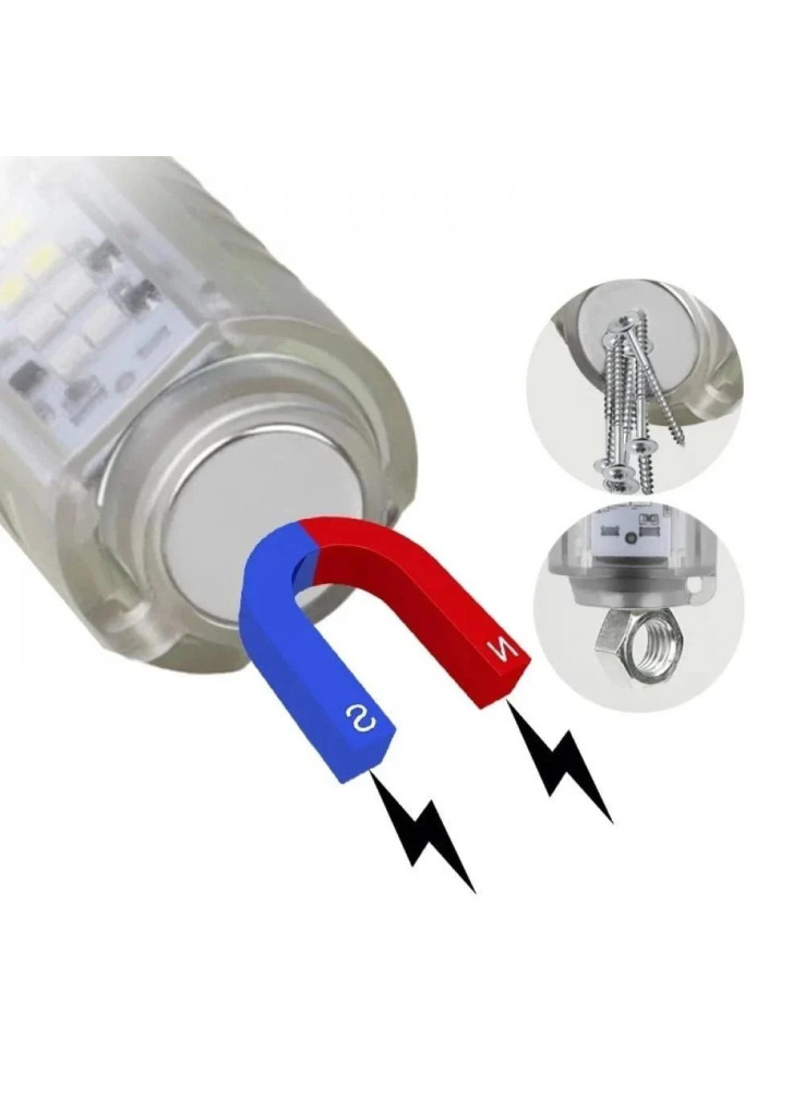 كشاف ليد 520A متعدد الوظائف مزود باضاءة جانبية متعددة الالوان مضاد للماء بمعيار IPX5