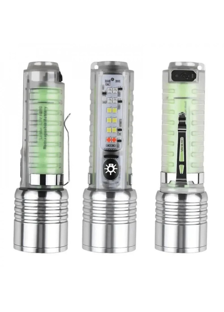 كشاف ليد 520A متعدد الوظائف مزود باضاءة جانبية متعددة الالوان مضاد للماء بمعيار IPX5