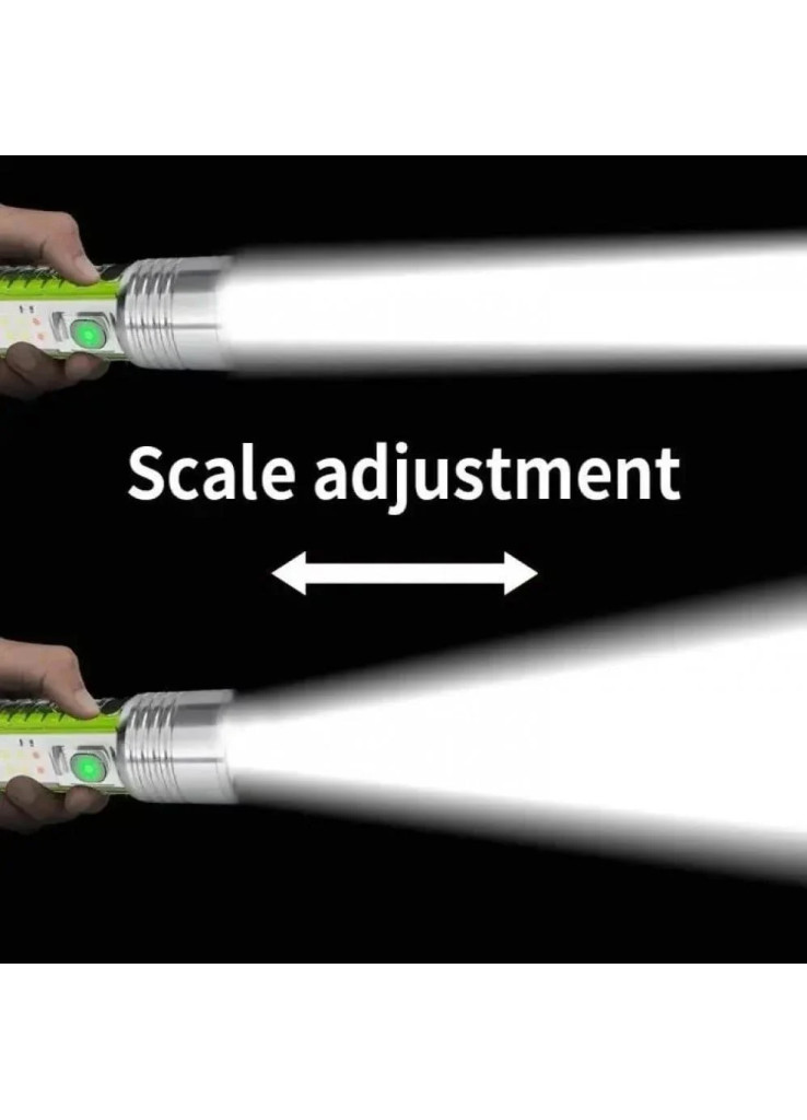 كشاف ليد 520A متعدد الوظائف مزود باضاءة جانبية متعددة الالوان مضاد للماء بمعيار IPX5
