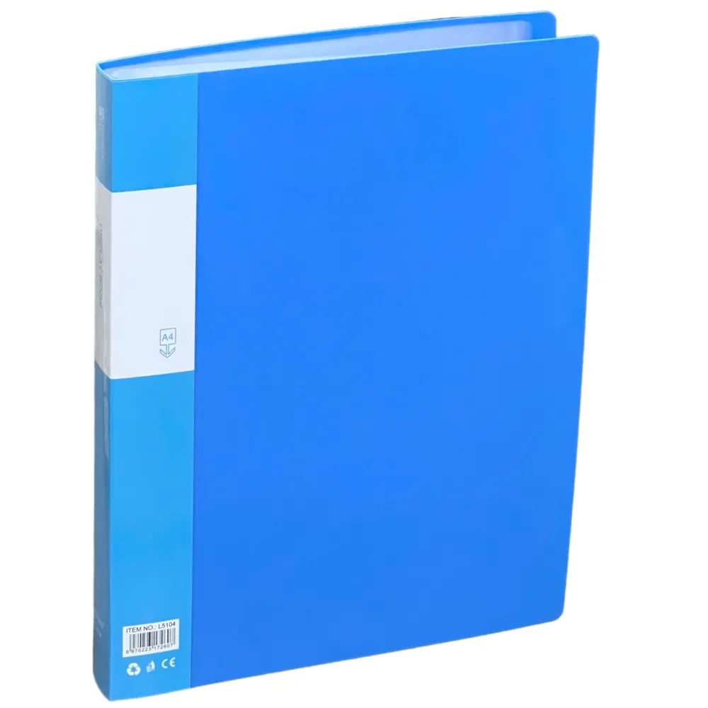 ملف جيوب بلاسك الوان سادة 40 جيب