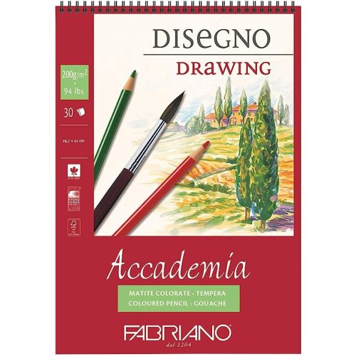فبريانو دفتر رسم – مثالي للملاحظات المدرسية وكتابة اليوميات والرسم وأعمال المكتب