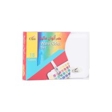 كلاس طقم ألوان رسم - 18 لون – مثالي للتلوين والرسم والأعمال اليدوية في المدرسة أو المنزل - طقم من 12 قطعة