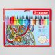 ستابيلو قلم فاينلاينر - 30 ألوان – مثالي للملاحظات المدرسية وأعمال المكتب والكتابة اليومية - طقم من 6 قطعة
