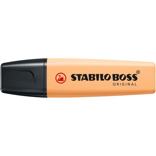 ستابيلو قلم تظليل - برتقالي – مثالي للملاحظات المدرسية وأعمال المكتب والكتابة اليومية - طقم من 10 قطعة
