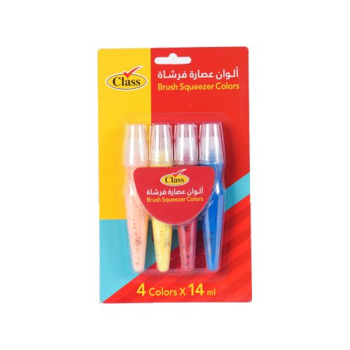 كلاس طقم ألوان رسم - 4 قطعة – مثالي للتلوين والرسم والأعمال اليدوية في المدرسة أو المنزل - طقم من 24 قطعة