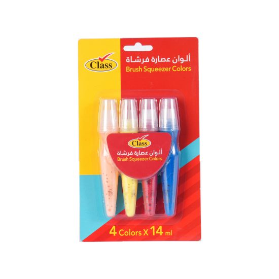 كلاس طقم ألوان رسم - 4 قطعة – مثالي للتلوين والرسم والأعمال اليدوية في المدرسة أو المنزل - طقم من 24 قطعة