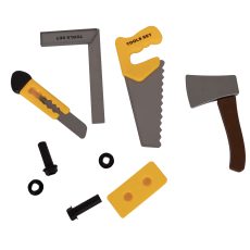 طقم أشغال يدوية DIY - أصفر – مثالي للتلوين والرسم والأعمال اليدوية في المدرسة أو المنزل