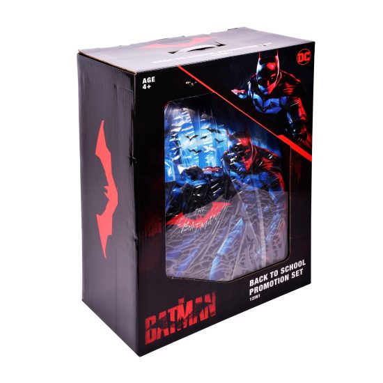 باتمان شنطة ترولي مدرسية - 18 بوصة – مثالي للذهاب إلى المدرسة والتنقل اليومي وحمل الأغراض