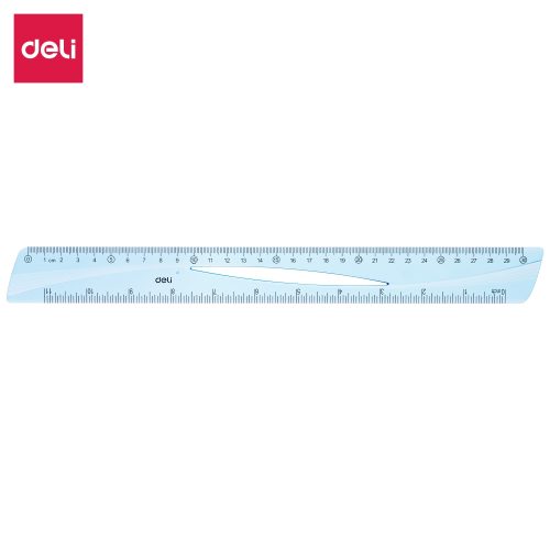 ديلي مسطرة 30cm - أزرق – مثالي لأعمال المكتب والمشاريع المدرسية ومهام المكتب اليومية - طقم من 30 قطعة