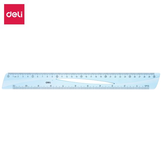 ديلي مسطرة 30cm - أزرق – مثالي لأعمال المكتب والمشاريع المدرسية ومهام المكتب اليومية - طقم من 30 قطعة